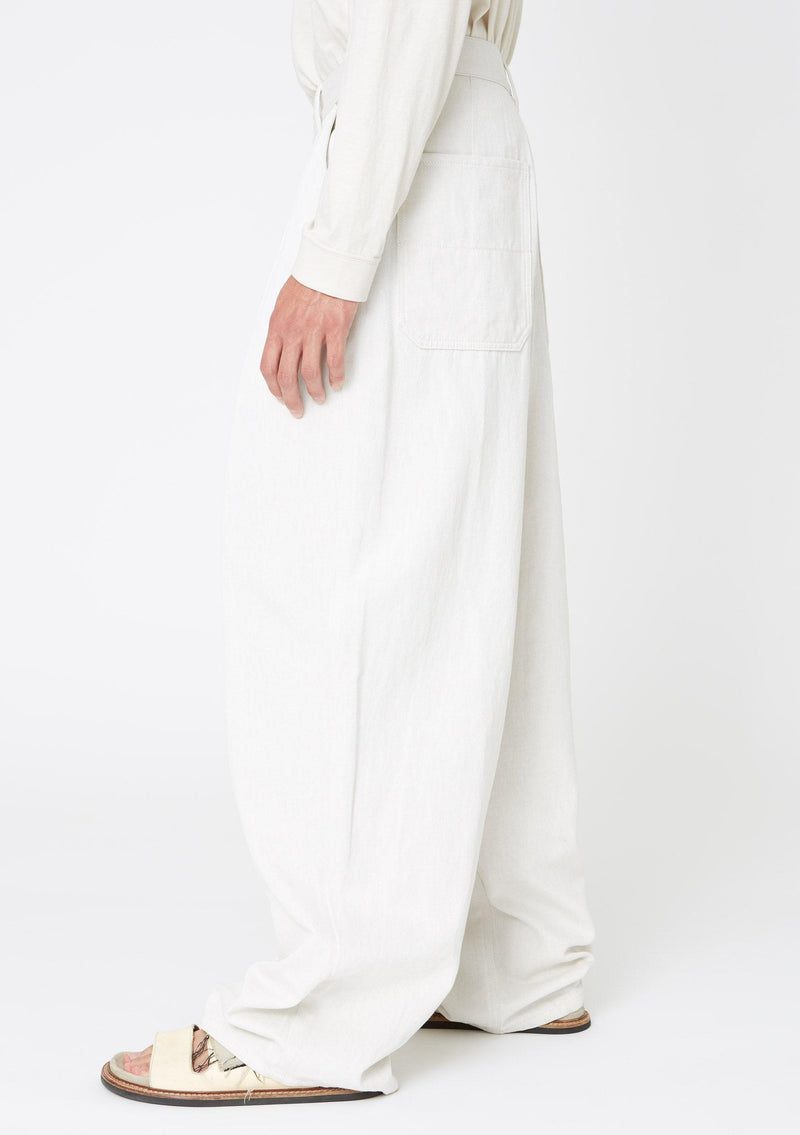 Hope Brick Trousers - wide leg - white - cotton - women